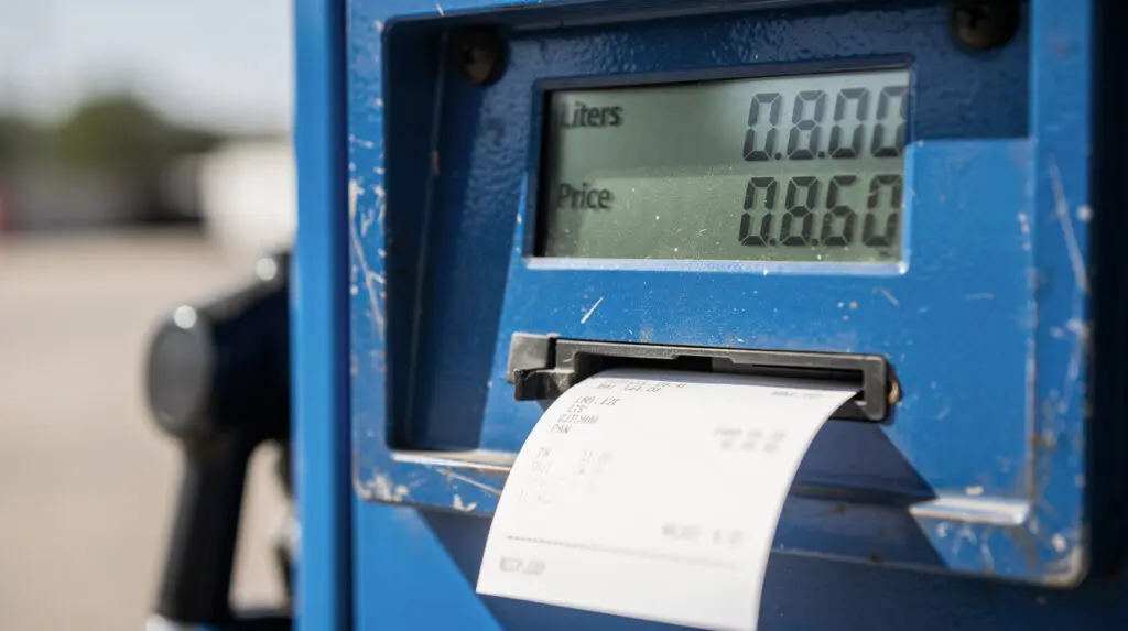 CE-206 mobile fuel dispenser digital display and receipt printer interface
