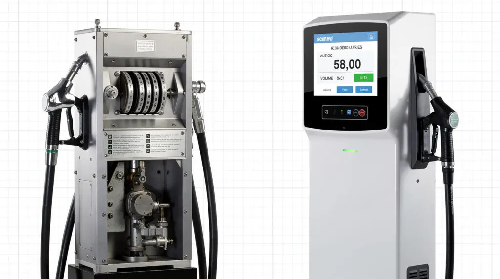 Comparison of mechanical CE-101 and digital CE-206 mobile fuel dispensers