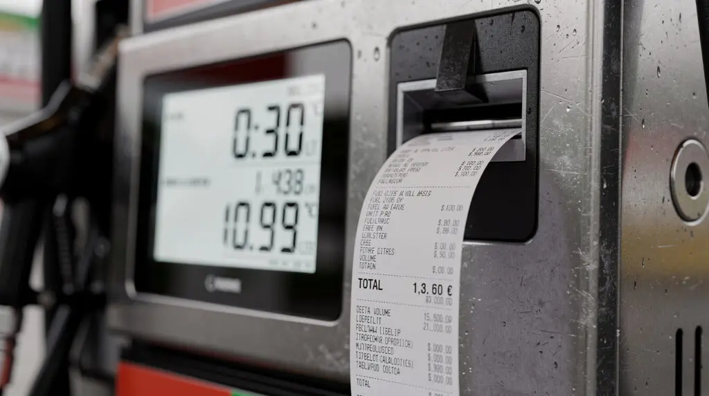 Digital display and receipt printer of the CE-204 high accuracy diesel dispenser