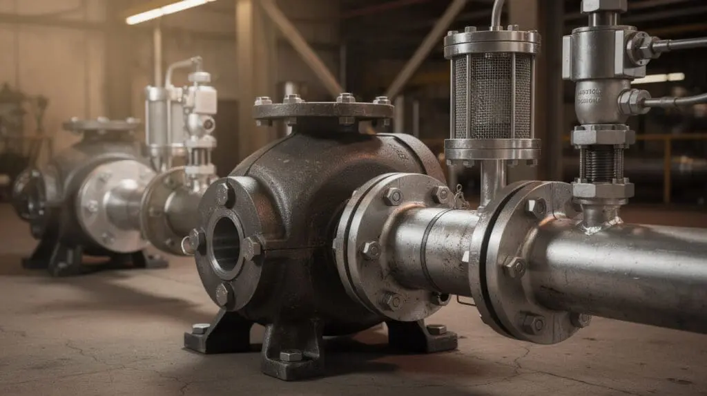 Liquid transfer gear pump and positive displacement flow meter for viscous fluid batching