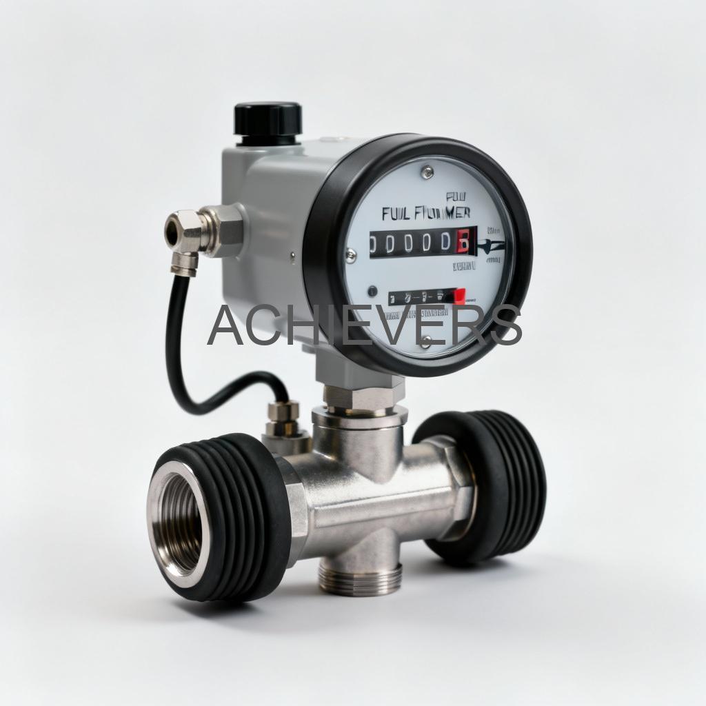 Close-up of Fuel Flow Meter showing internal mechanism for high-viscosity oils